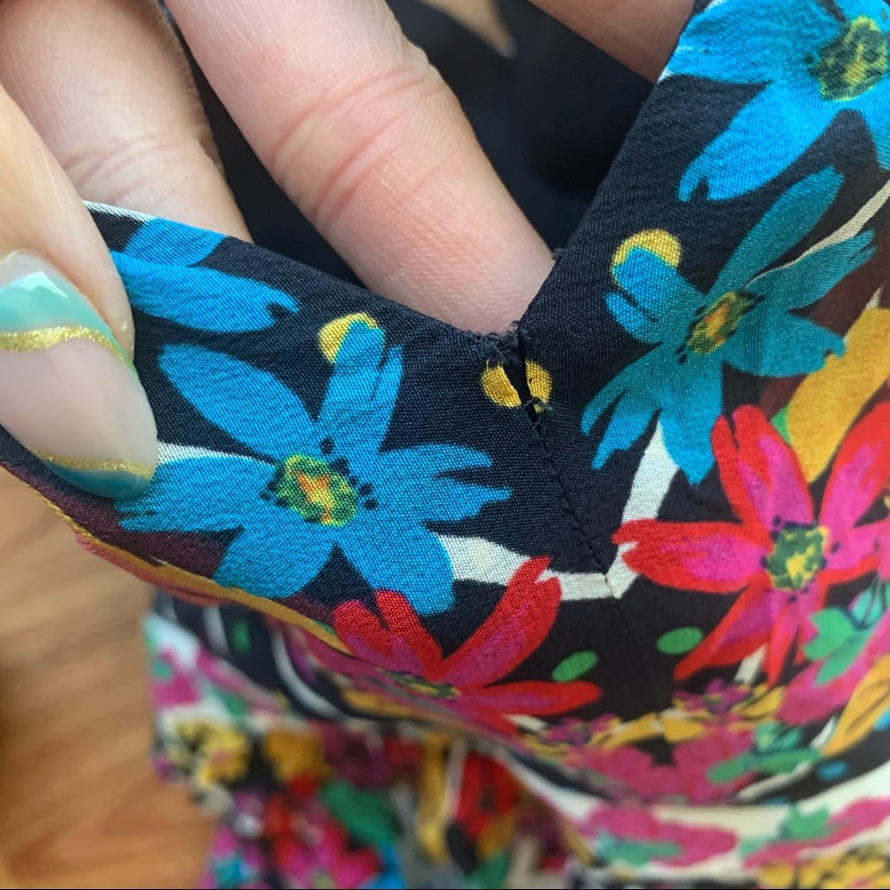 Saloni Zuri Printed Silk Crepe de Chine Midi Dress - Picture 9 of 16